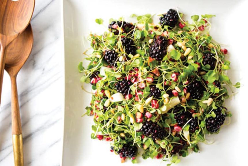 Fresh and Fruity Microgreen Salad