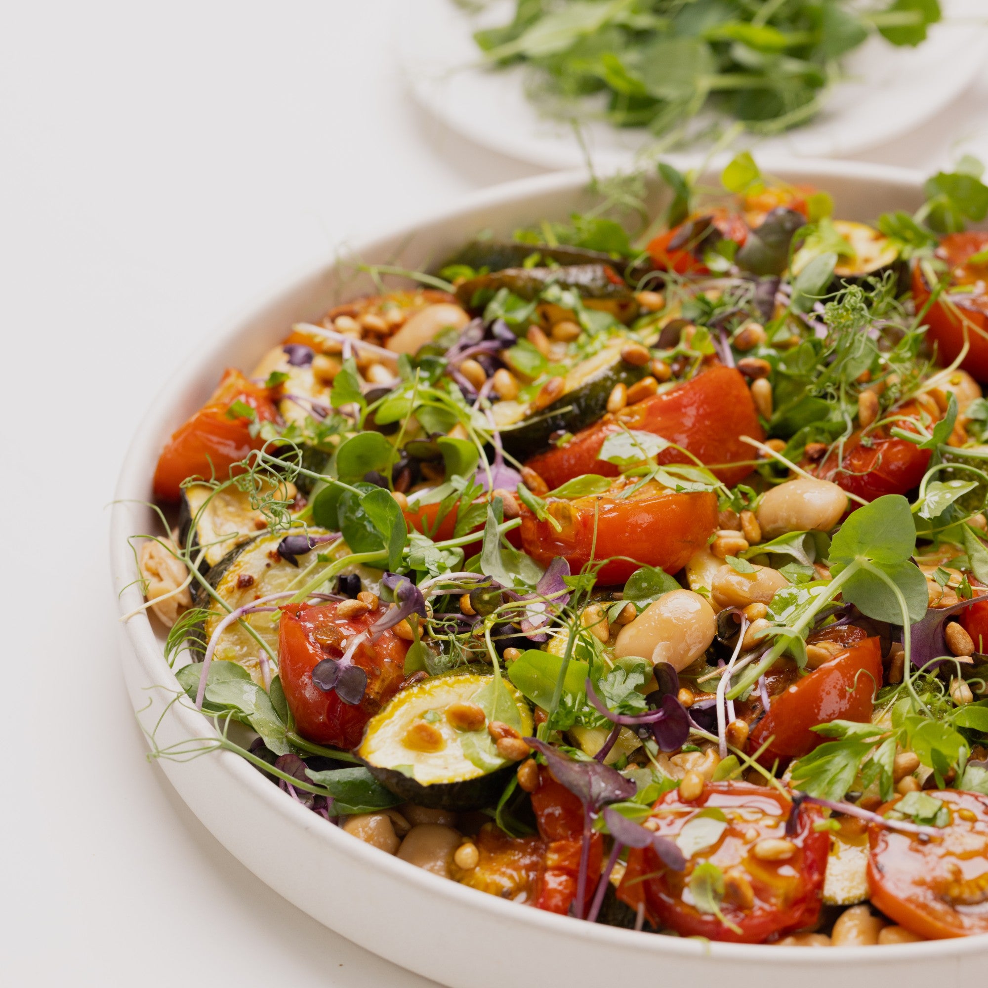 Roasted Butter Bean Salad The Microgreen Team
