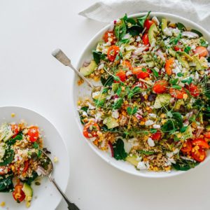 Grilled Corn Quinoa Salad